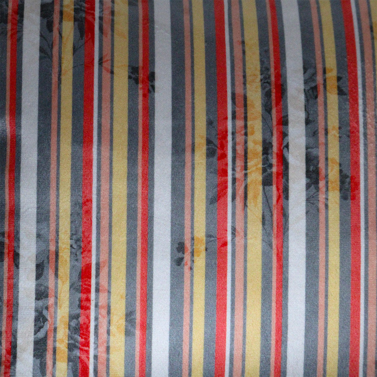 Stripes of Elegance Coral Geometric Mix and Match Print Velvet Cushion Cover 16" x 16" Set of 2