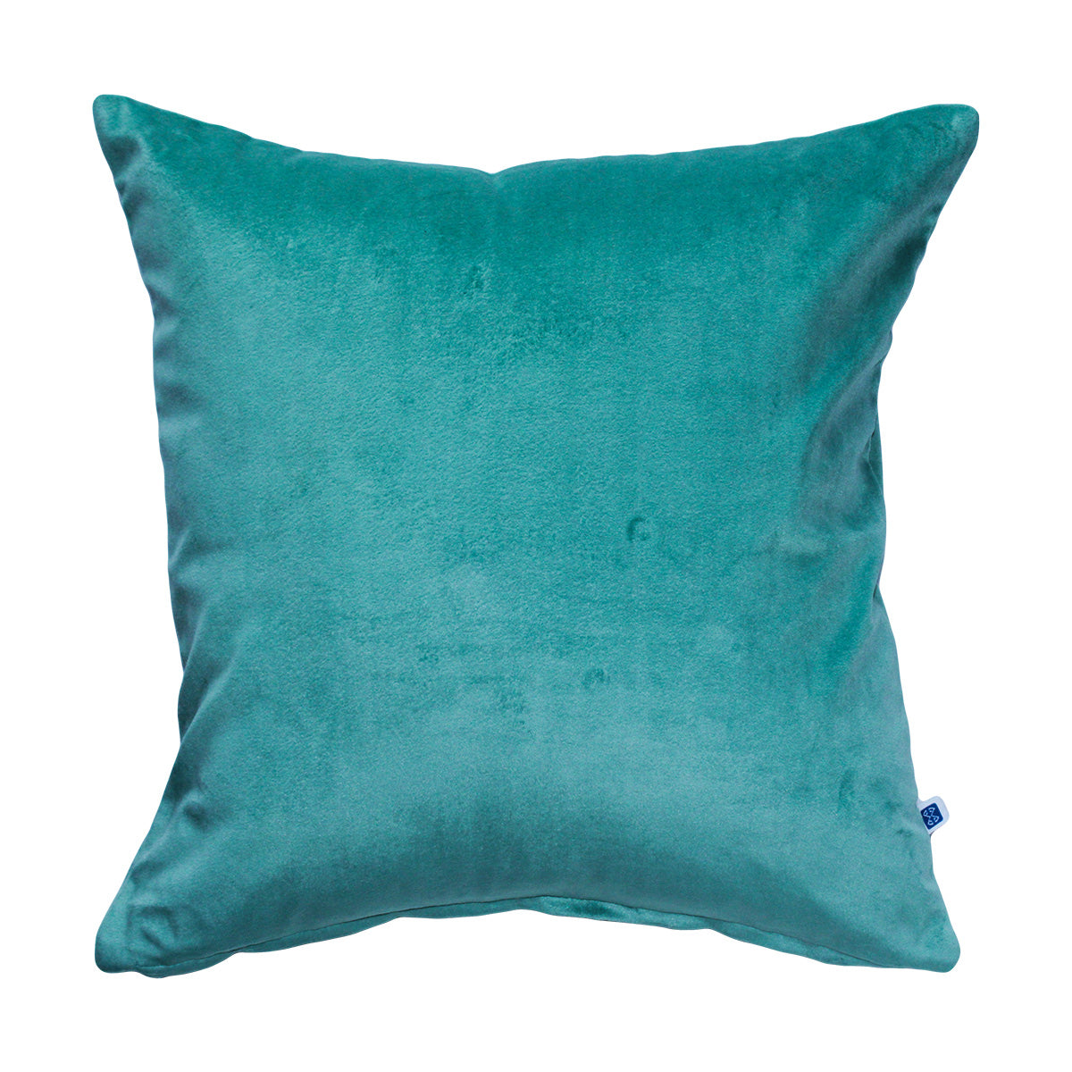 Aqua Splash Reversible Velvet Turquoise Blue Solid Cushion Cover Size 16" x 16"