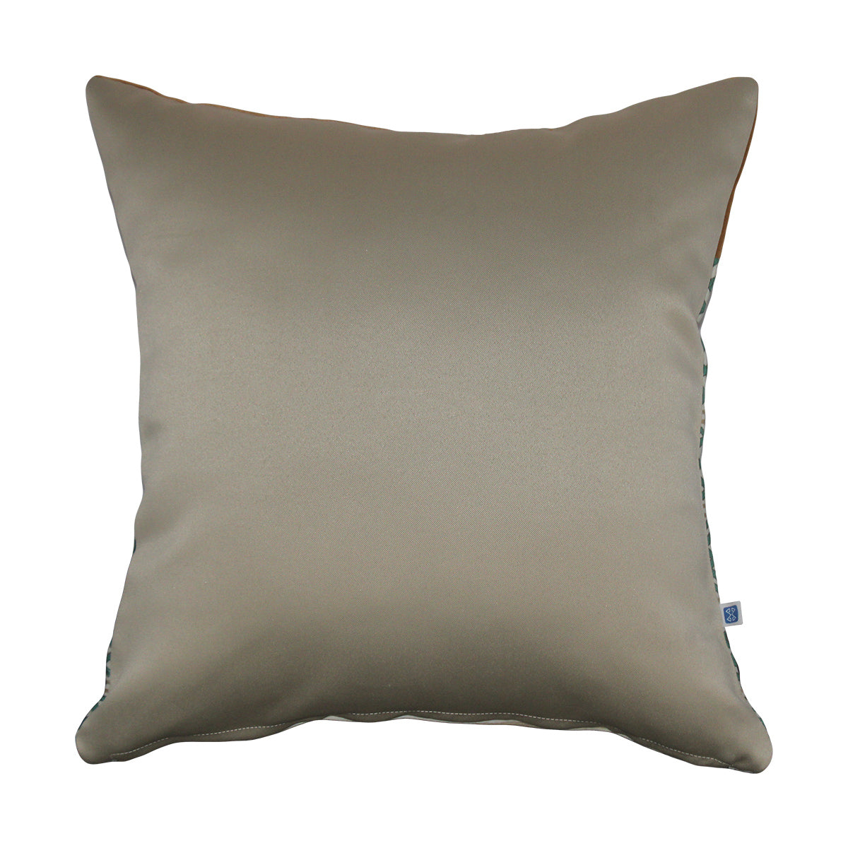 Designer Rhythmic Ribbons Print Velvet Camel Cushion Cover 16" X 16"