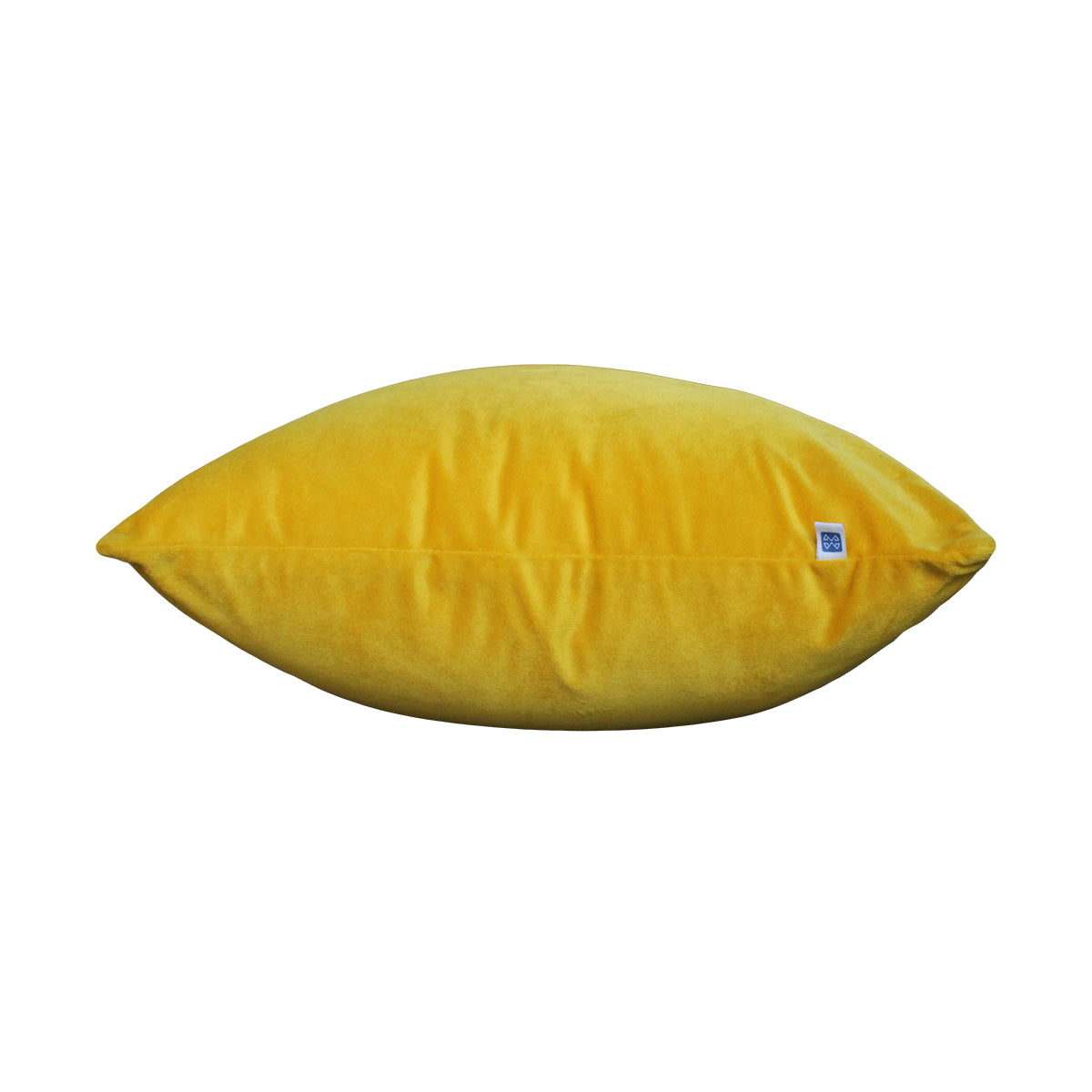 Bright Sunshine Reversible Velvet Yellow Solid Cushion Cover Size 16" x 16"