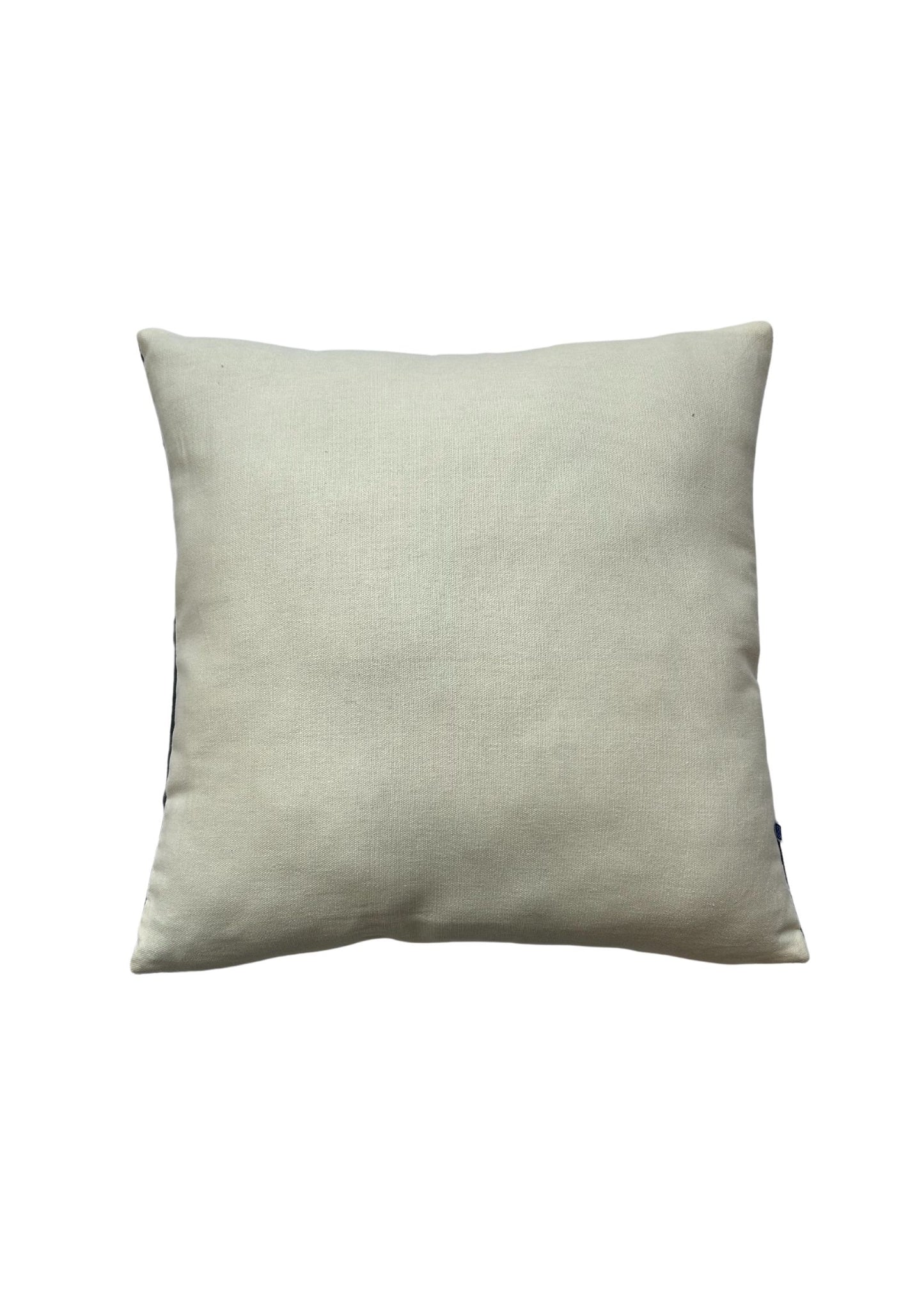 Hand Embroidery Aztec Eclectic Edges Mustard Cotton Cushion Cover Size 16"x16"