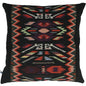 Heritage Weave Ikat Handloom Cotton Black Cushion Cover Size 16"x16"