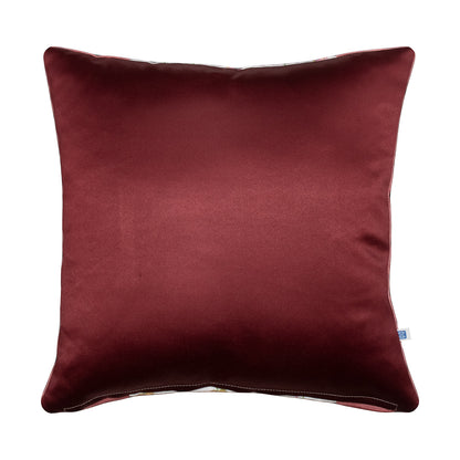 Pichwai Petal Bliss Lotus Printed Pink Velvet Cushion Cover Size 16" x 16"