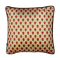 Mughal Era Blossoms Print Velvet Maroon Cushion Cover 16" x 16"