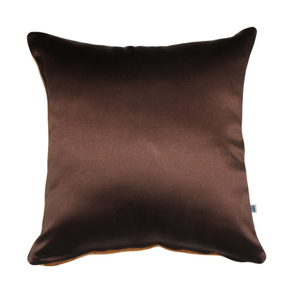 Stripes of Elegance Green Brown Geometric Mix and Match Print Velvet Cushion Cover 16" x 16" Set of 2