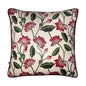 Pichwai Serenity Lotus Printed Beige Velvet Cushion Cover 16" X 16"