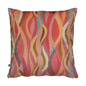 Decorative Entangled Waves Multicolour Print Velvet Cushion Cover 16" x 16"
