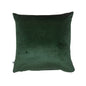 Evergreen Green Solid Reversible Velvet Cream Cushion Cover Size 16" x 16"