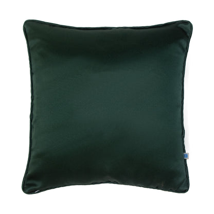 Pichwai Divine Cow Printed Green Velvet Cushion Cover  16" X 16"