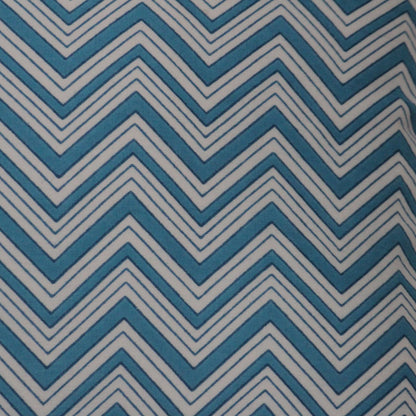 Block Print Global Threads Solid Blue Frill Reversible Cotton Cushion Cover Size 16"x16" Set of 2