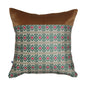 Designer Rhythmic Ribbons Print Velvet Camel Cushion Cover  16" X 16"
