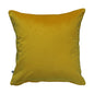 Bright Sunshine Reversible Velvet Yellow Solid Cushion Cover Size 16" x 16"