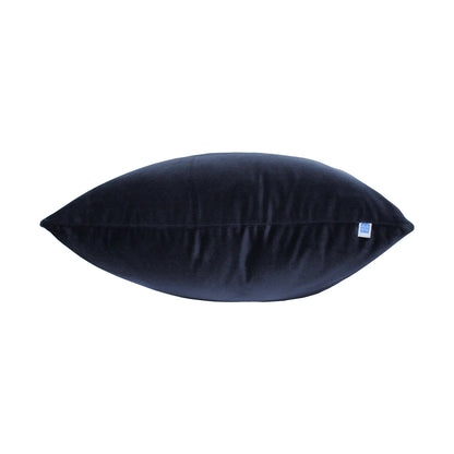 Pepper Corn Reversible Velvet Charcoal Solid Cushion Cover Size 16" x 16"