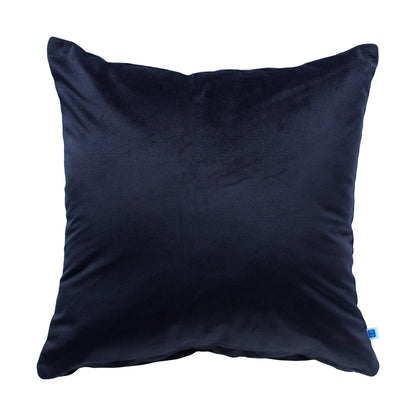 Pepper Corn Reversible Velvet Charcoal Solid Cushion Cover Size 16" x 16"