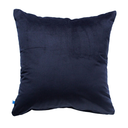 Pepper Corn Reversible Velvet Charcoal Solid Cushion Cover Size 16" x 16"
