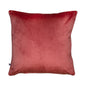 Potpourri Solid Reversible Velvet Rose Pink and Cream Cushion Cover 16"x16"