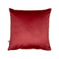 Sangria Solid Reversible Velvet Wine and Cream Cushion Cover Size 16" x 16"
