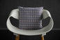 Classic Dobby Checks Yarn Dyed Blue Cotton Cushion Cover Size 16"x16" Set of 2