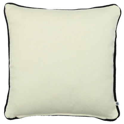 African Dancing Drumer Print Art Silk Chenille Weave Cream Cushion Cover Size 16"x16"