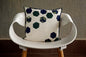 Decorative Hexagon Patchwork Off white Outdoor Cotton Linen Cushion Cover Size 16"x16"