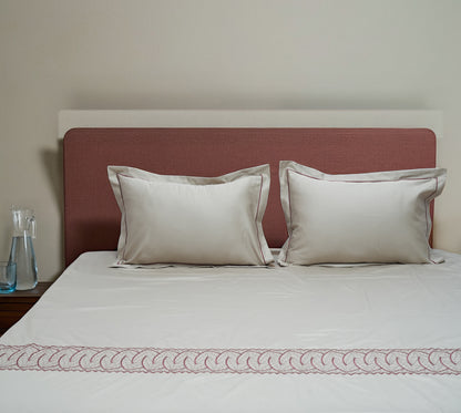 Art Lacey Legacy 100% Cotton Embroidered Flat Bed Sheet – 400 TC – 90" x 108"