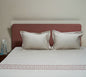 Art Lacey Legacy 100% Cotton Embroidered Flat Bed Sheet – 400 TC – 90" x 108"