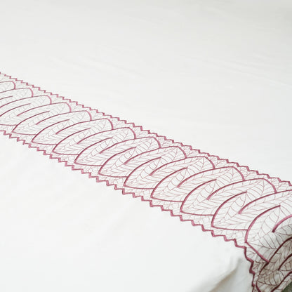Art Lacey Legacy 100% Cotton Embroidered Flat Bed Sheet – 400 TC – 90" x 108"