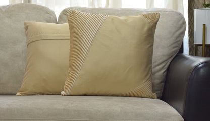 Mono Colour Satin Pleated Cushion Cover - 16''x16" Size