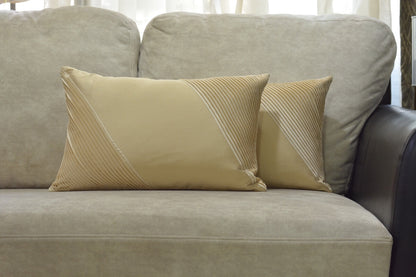 Mono Colour Satin Pleated Cushion Cover - 16''x16" Size
