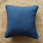 Solid Reversible Magnetic Navy Blue Cotton Cushion Cover Size 16"x16" Set of 2