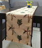 Troipcal Banana Leaf Symphony Cream Polyester Canvas Table Runner Size 13"x72"