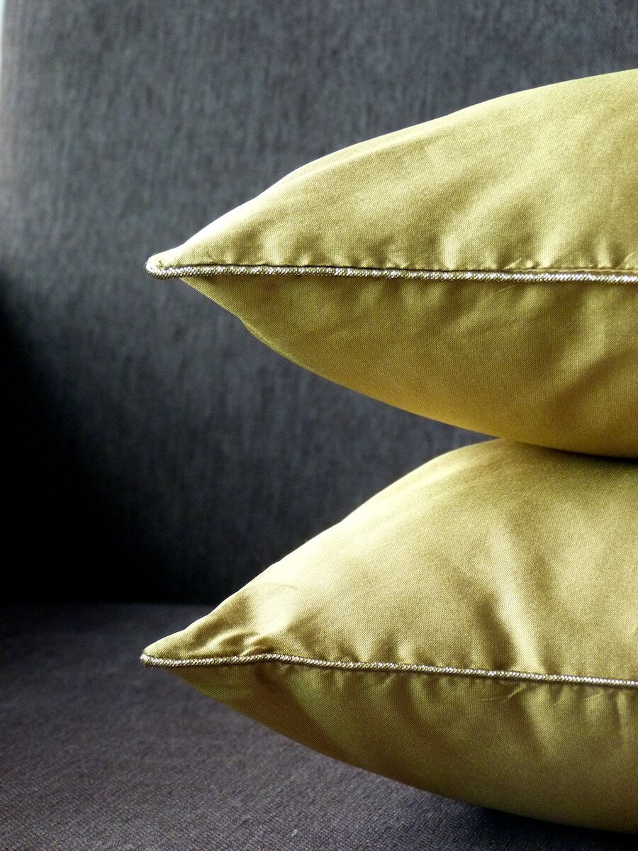 Cotton Silk Solid Colour Cushion Covers 12"*12"