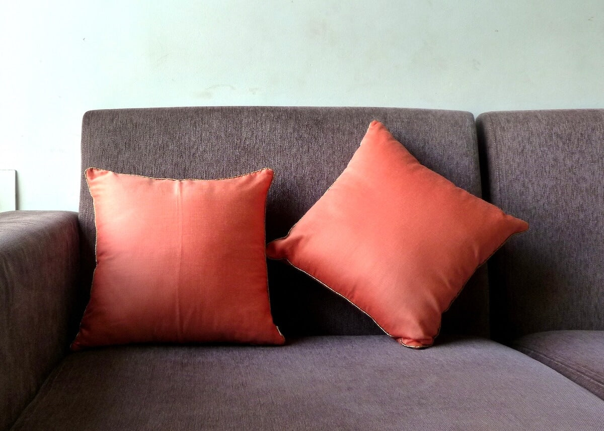 Cotton Silk Solid Colour Cushion Covers 12"*12"