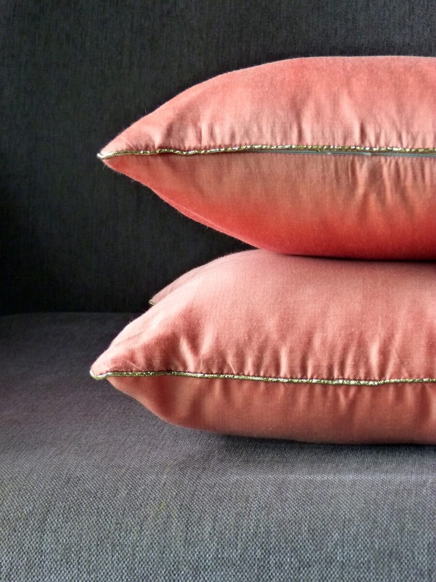 Cotton Silk Solid Colour Cushion Covers 12"*12"