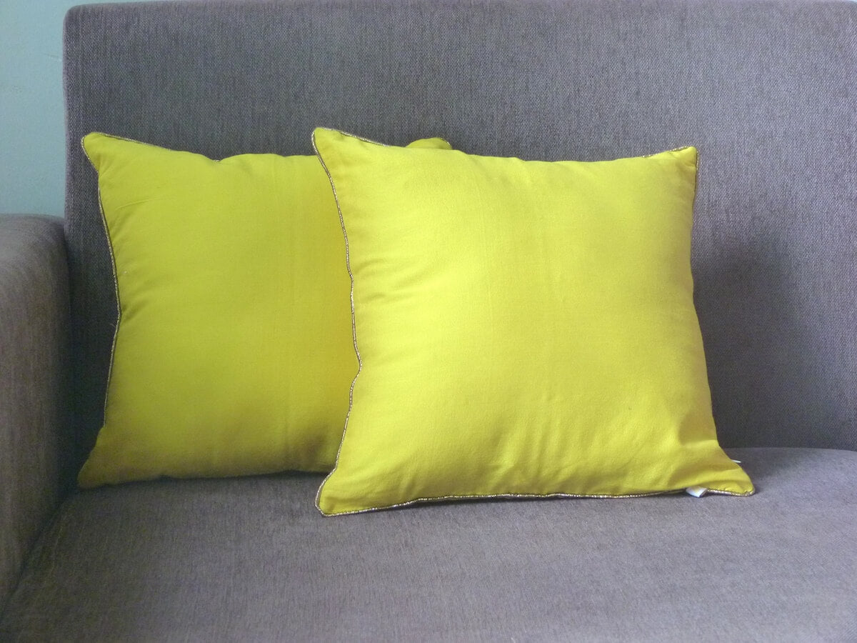 Cotton Silk Solid Colour Cushion Covers 12"*12"