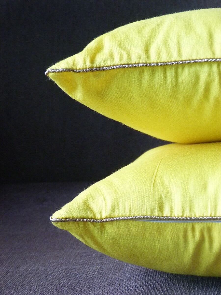 Cotton Silk Solid Colour Cushion Covers 12"*12"