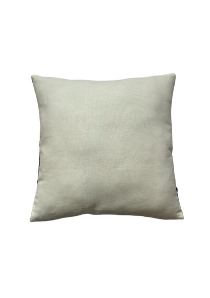 Hand Embroidery Aztec Eclectic Edges Mustard Cotton Cushion Cover Size 16"x16"