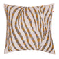 Decorative Waves Pattern Beaded Hand Embroidered Cushion Cover Size 16"x16"