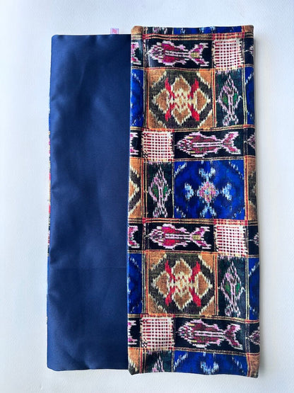 Indian Vintage Patola Design Printed Velvet Multicolour Cushion Cover Size 16"x16"